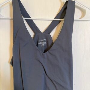 rue21 Black Cross-Back Tank